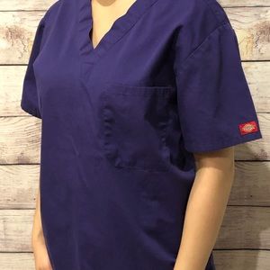 Dickies Purple Scrub Top